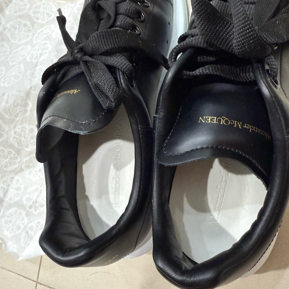 Alexander McQueen Women’s Leather Sneakers - Picture 2 of 12